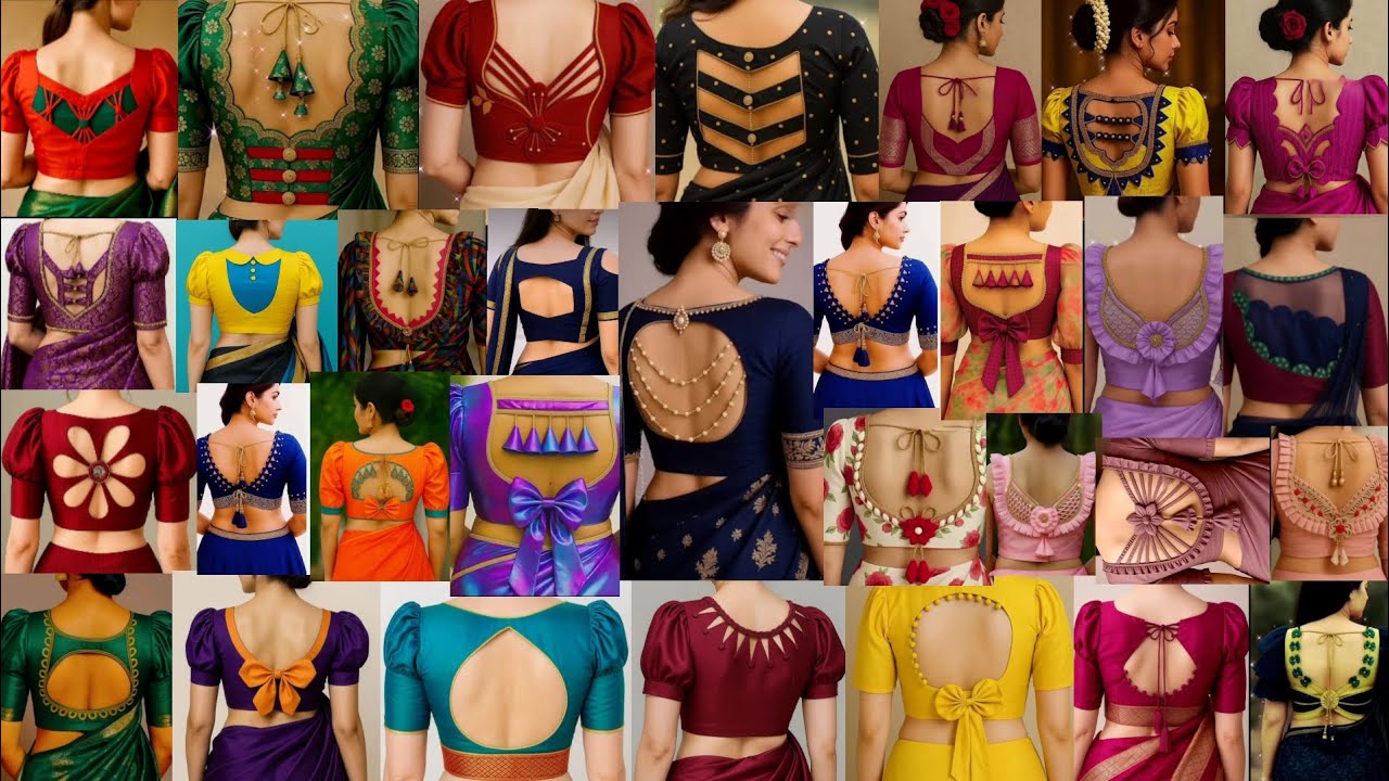 🎉50+Top Trending Back Neck Designs / blouse latest design /Blausee Designs 2025 /blouse new design 