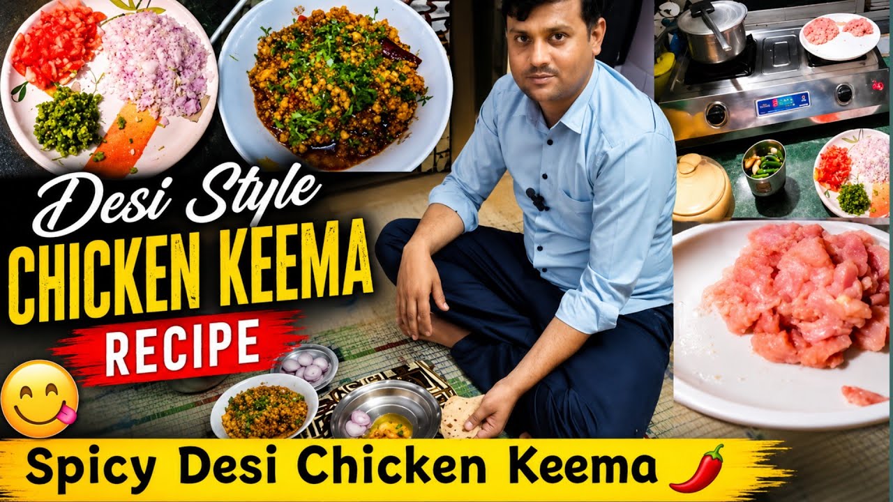 Desi style lChicken Keema recipel😋 Spicy Desi Chicken Keema  Taste that Hits Hard