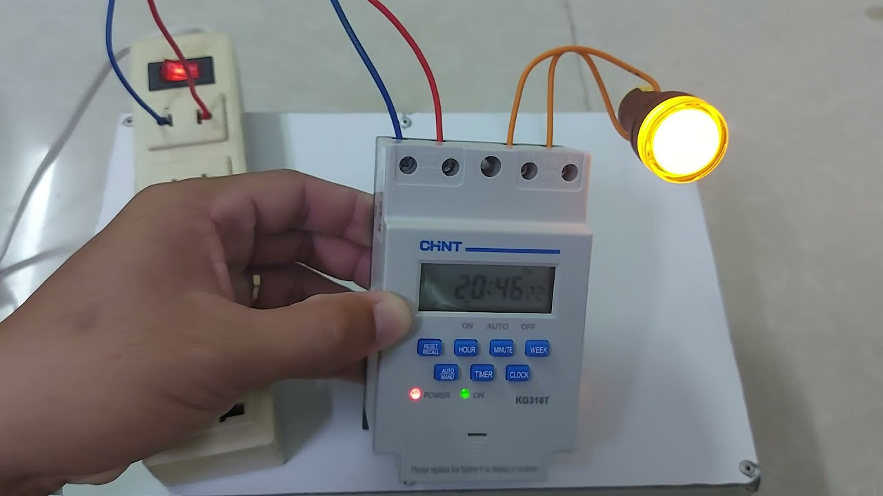 Hướng dẫn cài đặt rờle thời gian 24h Chint KG316T