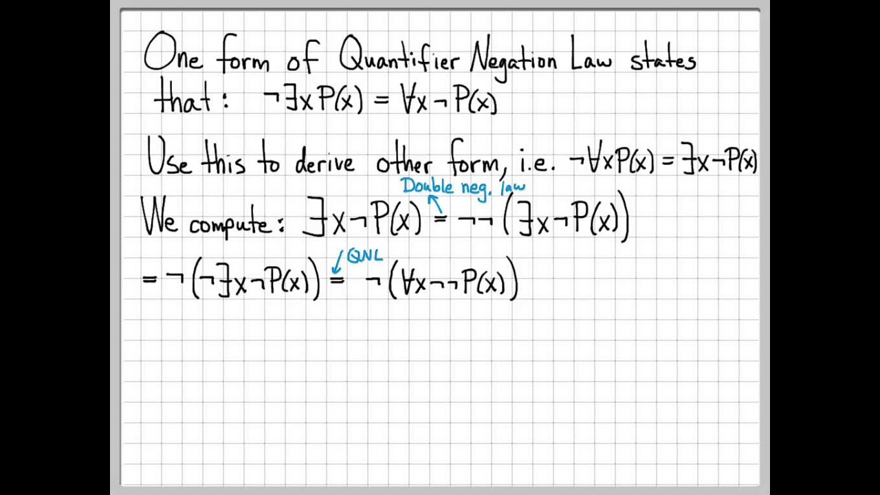 Proof and Problem Solving - Quantifiers Example 05