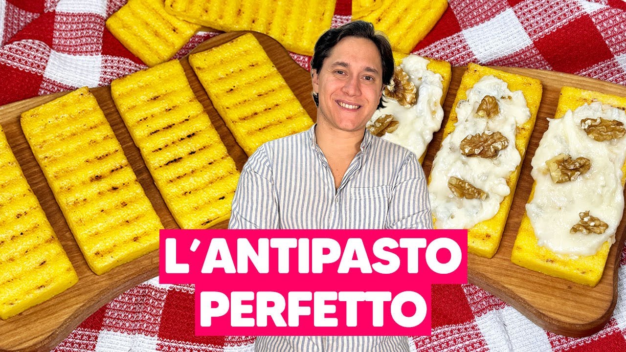 CROSTINI DI POLENTA GRIGLIATI: l'antipasto perfetto 💛