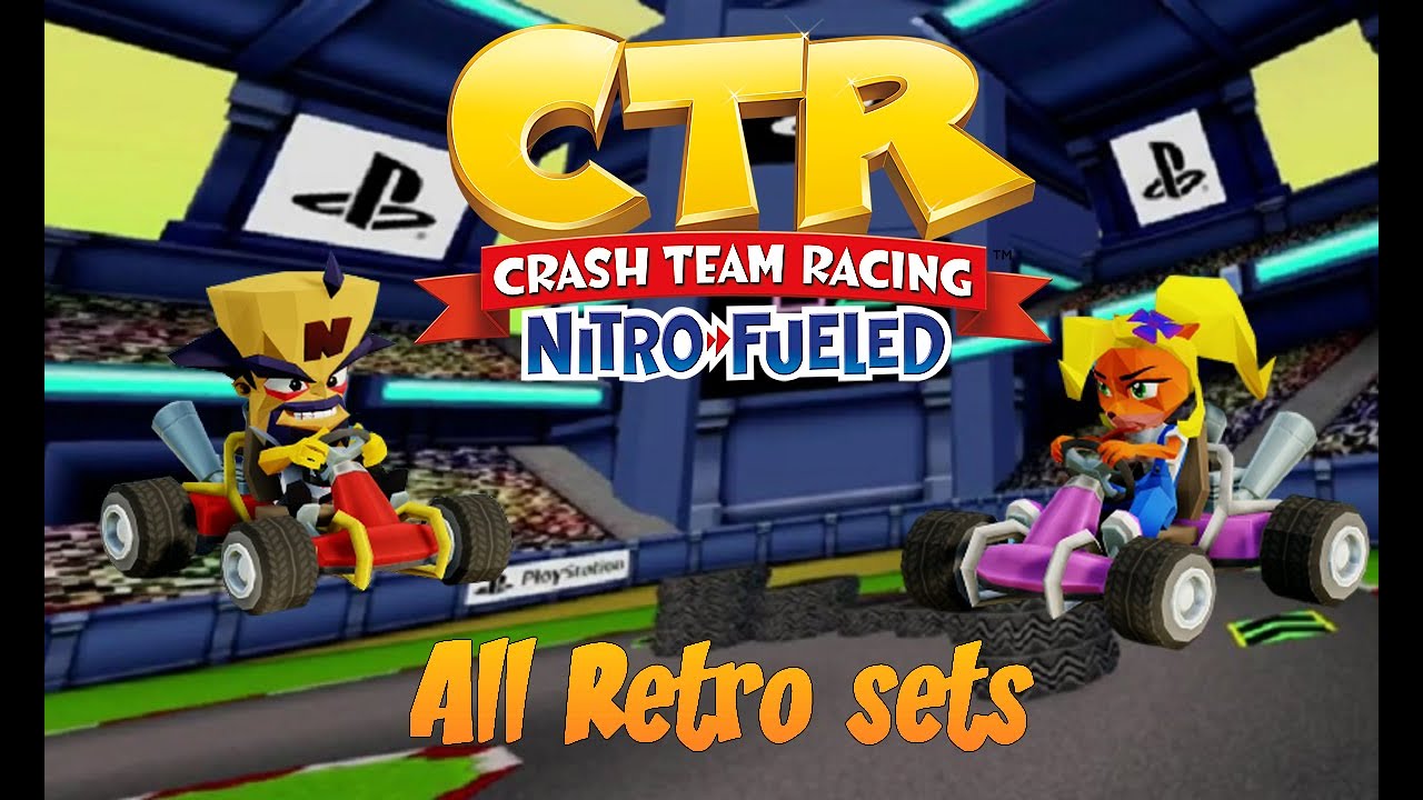 Crash Team Racing Nitro-Fueled: set showcase - All special Retro kart (PlayStation exclusive)