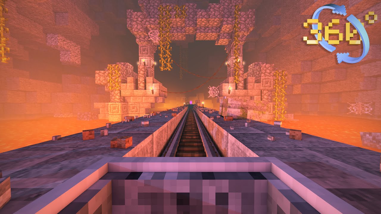 360 Minecart Roller Coaster Animated! (Minecraft Animation)