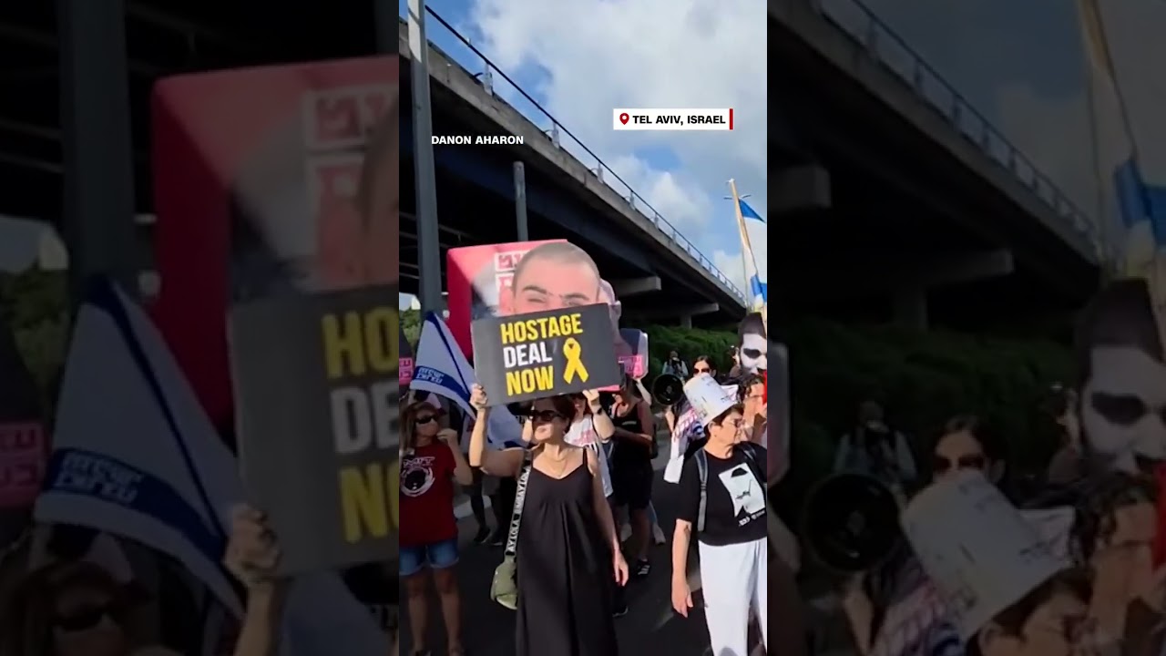 Israeli protesters brought Tel Aviv traffic to a halt Tuesday morning in a nationwide day of action.