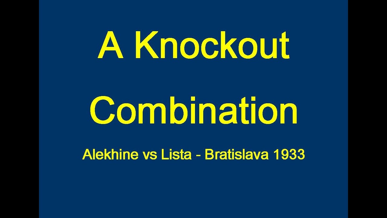 Alekhine vs Lista - Bratislava 1933