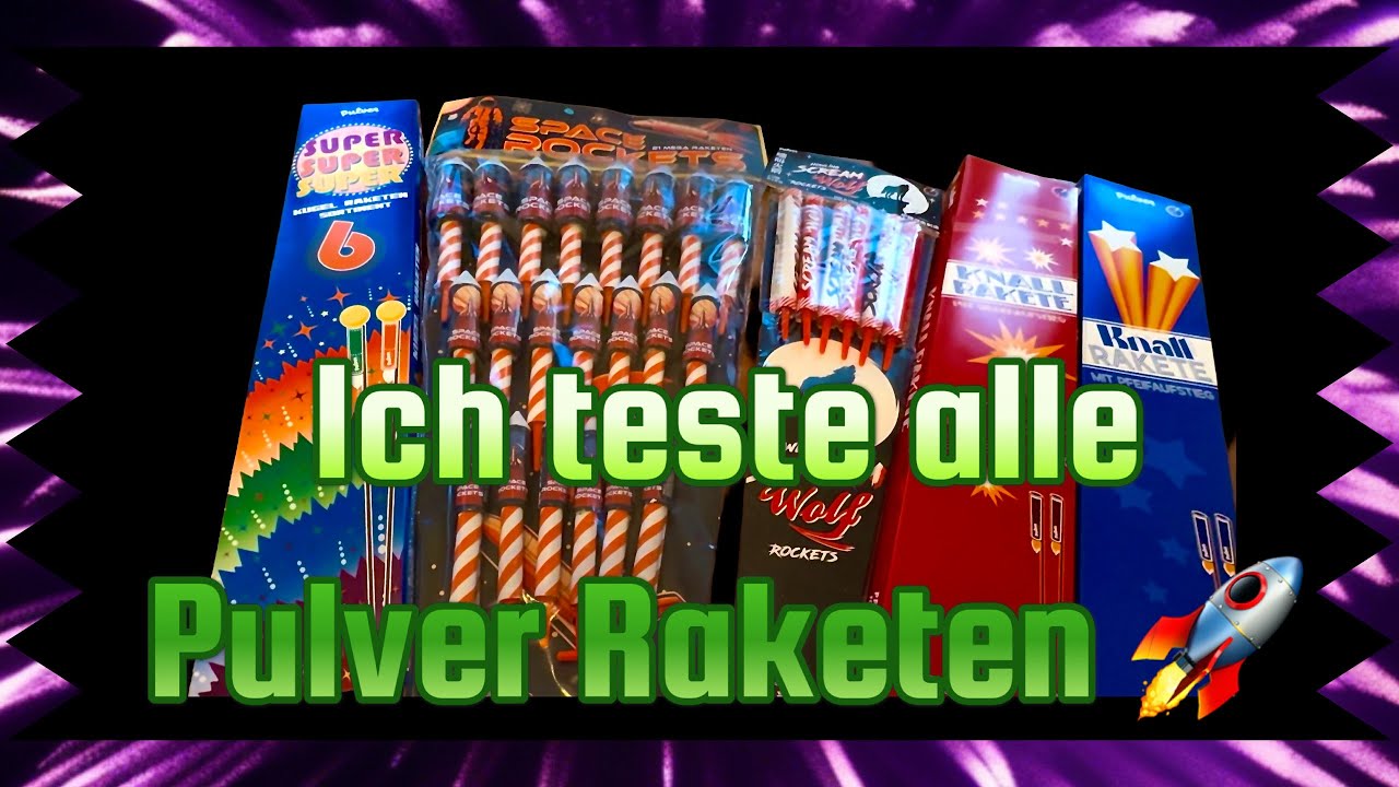 Ich teste alle Pulver Pyrotechnik Raketen für euch! 