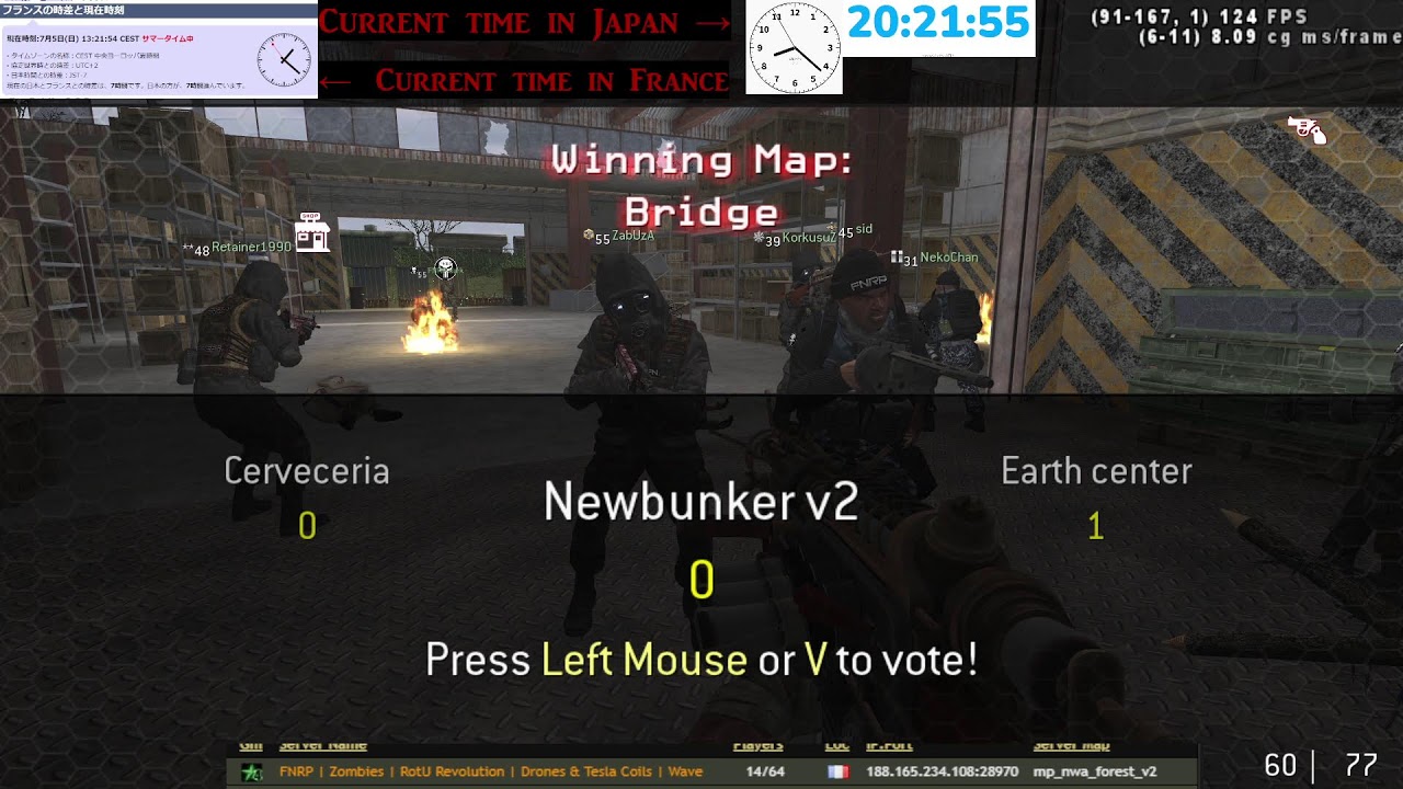 【COD4】FNRP ZOMBIE SERVER /2026/07/05