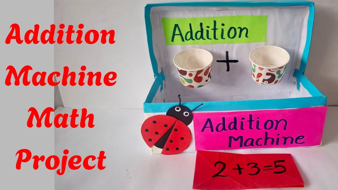 #AdditionMachine Math project for class 1/Easy math project/Math working model/#Addition math tlm 
