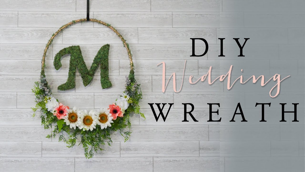 DIY Wedding Wreath | How to Make a Moss Letter
