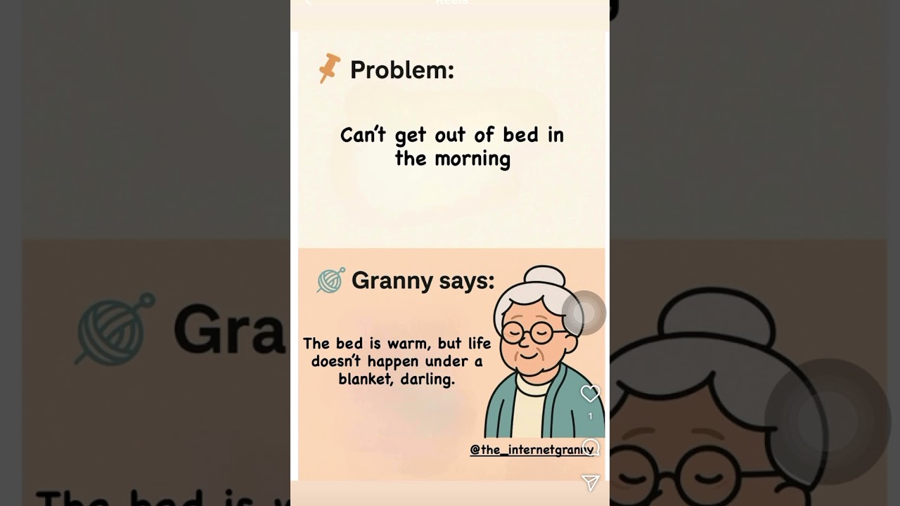 Comment down your problem and granny will give you solution baby❤️