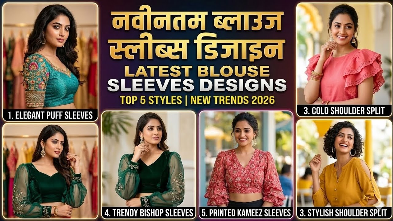 ❤💘80+Trendy👌Blouse sleeves designs 2026 latest beautiful sleeves ke design खूबसूरत बाजू डिजाइन bahi 