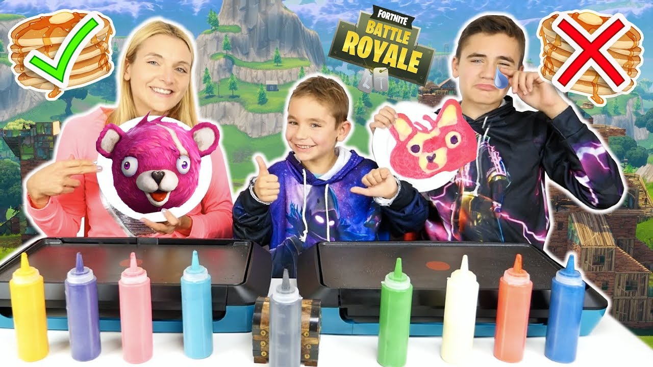 PANCAKE ART CHALLENGE 7 !!! - FORTNITE ÉDITION