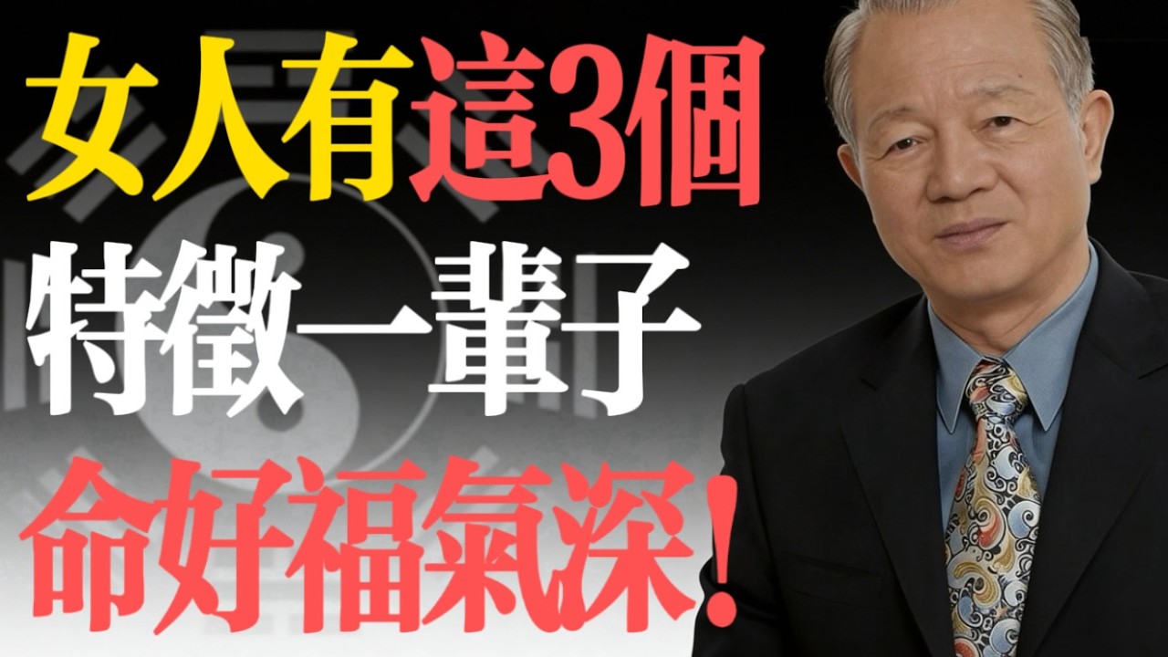曾仕強：女人有沒有福氣，看這3點就夠了！做不到的，這輩子就是操勞命。#曾仕強 #易經 #女性智慧 #好命女人 #家庭風水 #修養 #福氣 #旺夫 #國學經典 #婚姻經營
