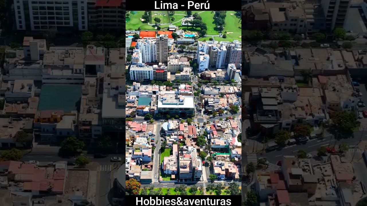 Lima Peru 🇵🇪 San Isidro parque el olivar golf centro financiero