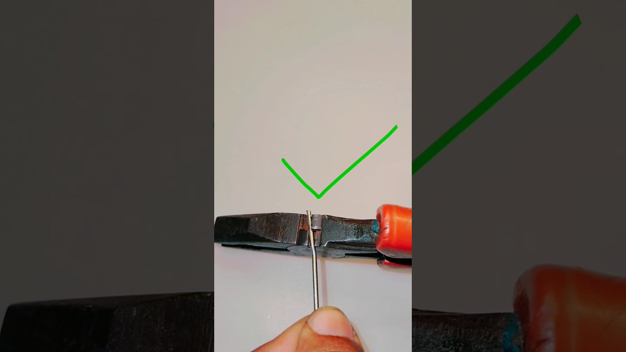 How to cut STEEL WIRE with PLIER 💪💪💪#lifehacks #diy #shorts