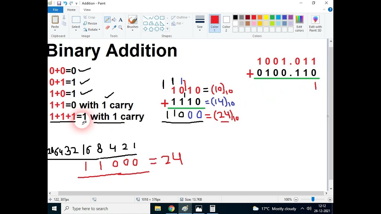 Binary Addition and Subtraction Explained (with Examples) | Rohit shanu