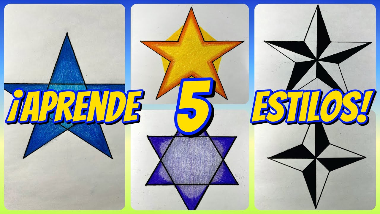¿Cómo dibujar una estrella? El tutorial más fácil 🌟