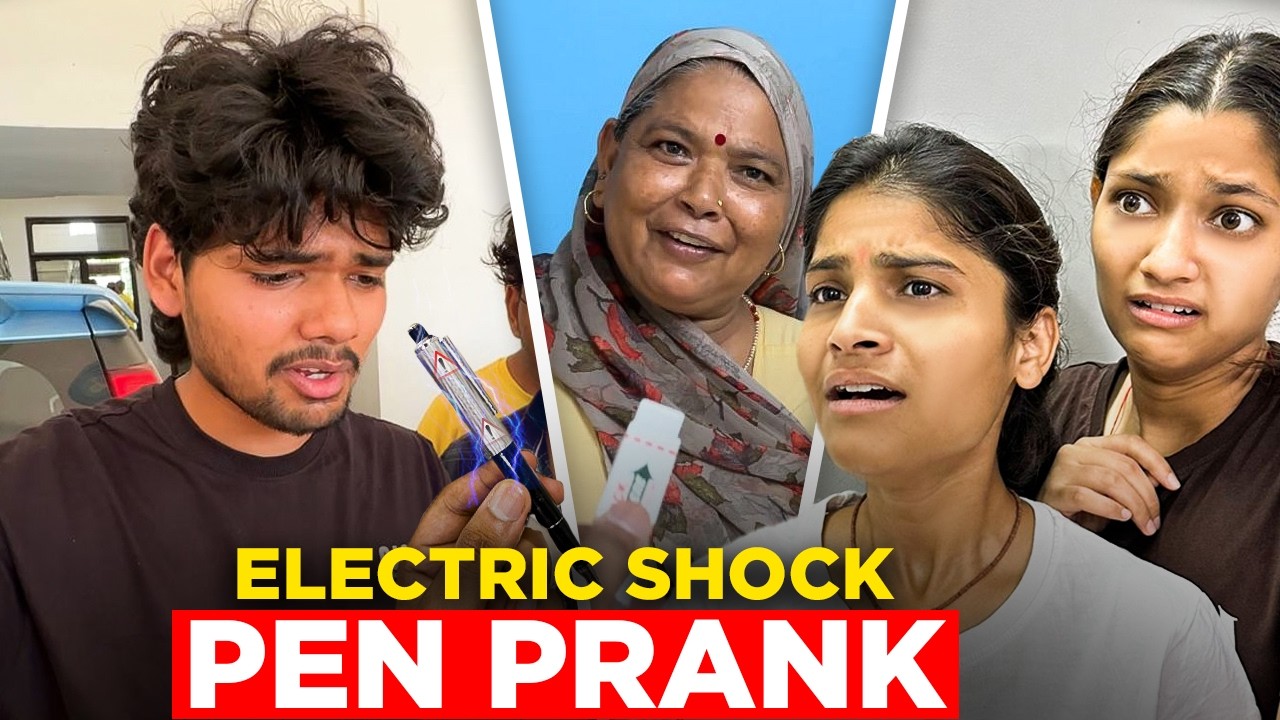 Electric shock⚡️ pen prank on family💀 | Prank Vlog