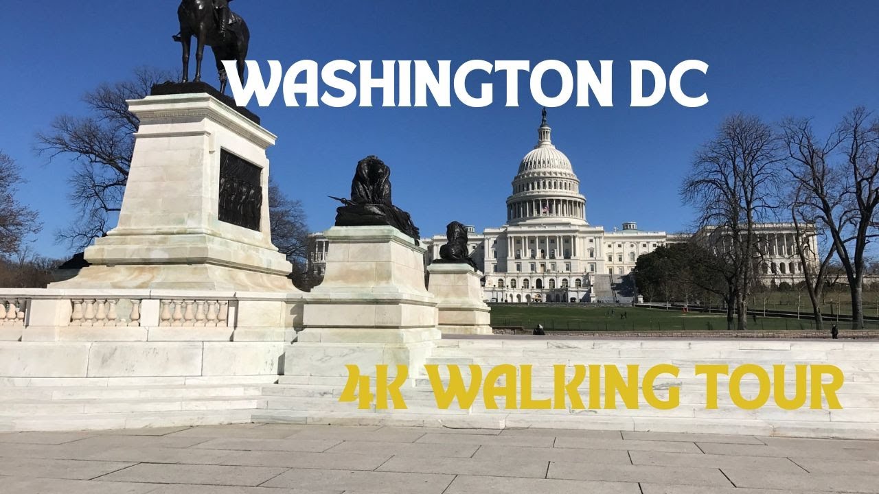 4K Walking Tour | Real-Time Walk Washington D.C. Walking