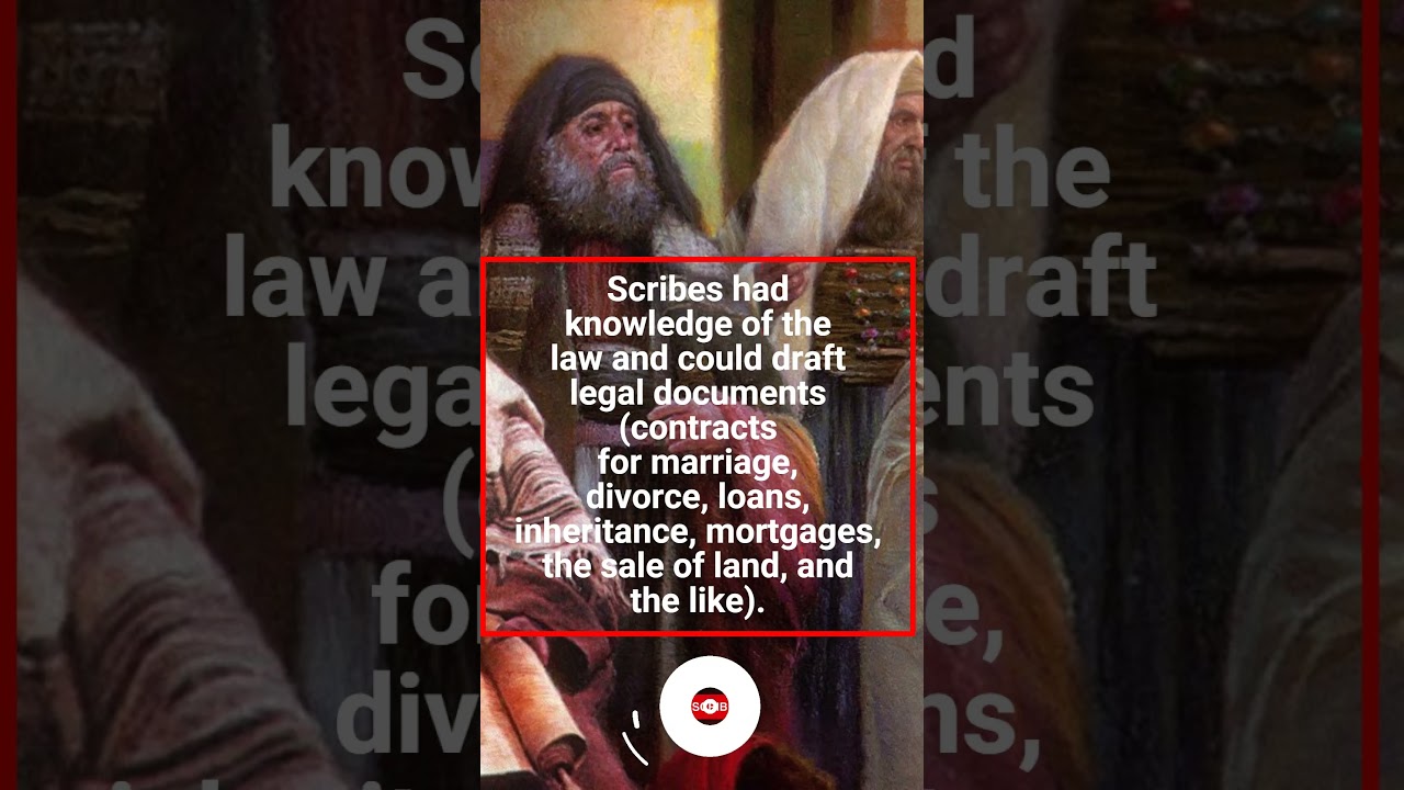 Who are the Scribes in Bible ? #shortsfeed #history #ancient