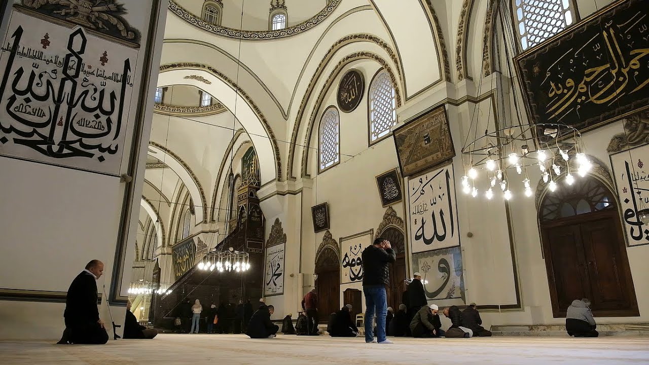 Bursa Ulu Camii | Ezan eşliğinde Bursa manzaraları 9 Aralık 2022
