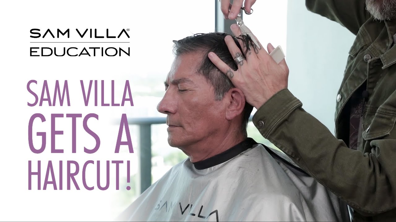 Sam Villa Gets a Haircut by Education Director Andrew Carruthers