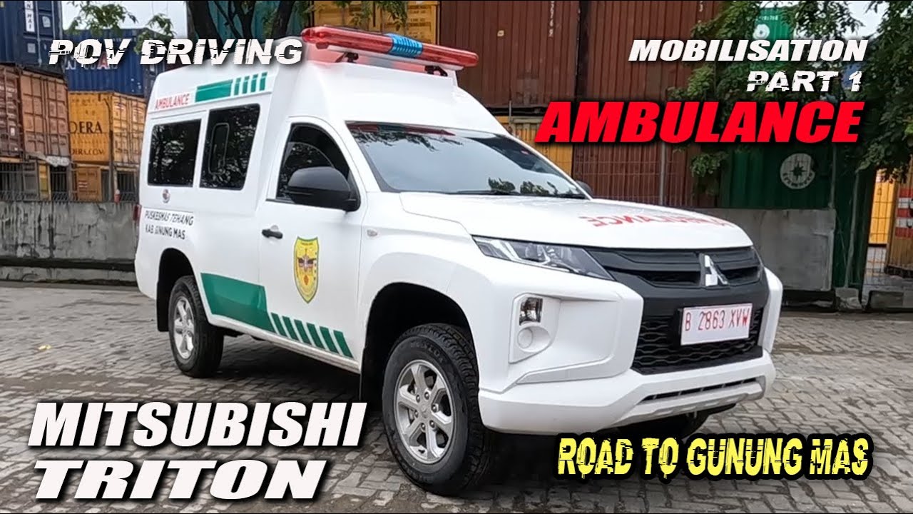 POV DRIVING MITSUBISHI TRITON [ambulance] part 1