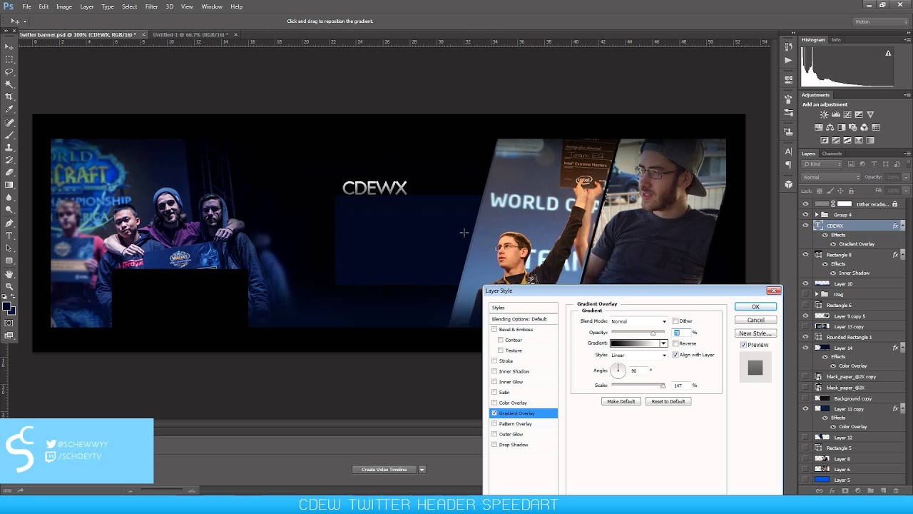 Cdewx Twitter Header Speedart // bySchoey