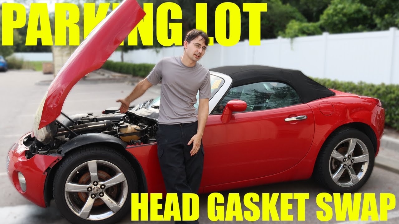 This Solstice Needed A Head Gasket, So I Replaced It In A Parking Lot