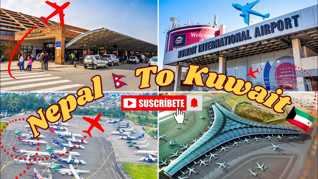 From Nepal to Kuwait 🇰🇼 | Airport to Flight Full Travel Vlog #brjvlogs #nepal #kuwait 