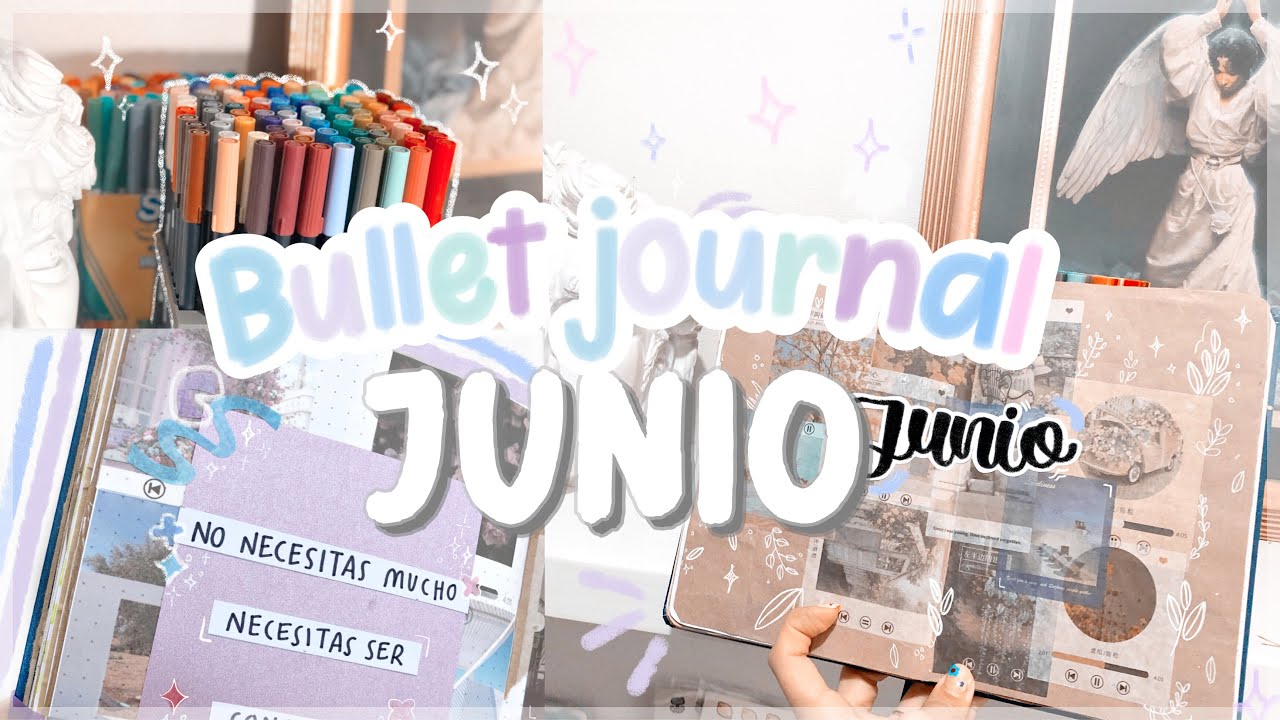 BULLET JOURNAL JUNIO✨🧺| pasó a paso fácil y bonito!!