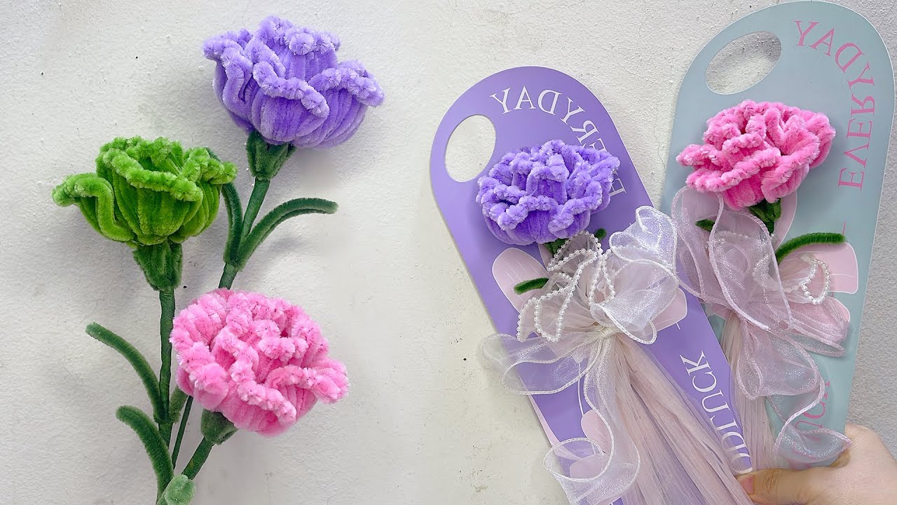 🔥 Give as a gift! Easy Flowers Using Pipe Cleaners - How to Make Flower With Chenille Stems
