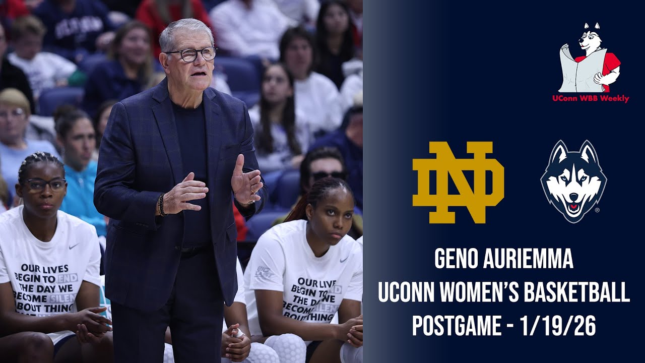 Geno Auriemma: UConn women’s basketball postgame press conference (Notre Dame) - 1/19/26