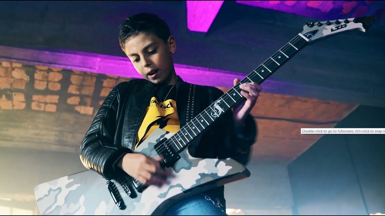 VIDEO CLIP - Nicolás Gubetti - 12 years old - The best heavy metal musician from Argentina