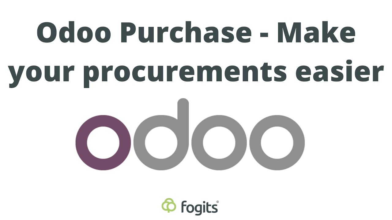 Odoo Purchase - Make your procurements easier