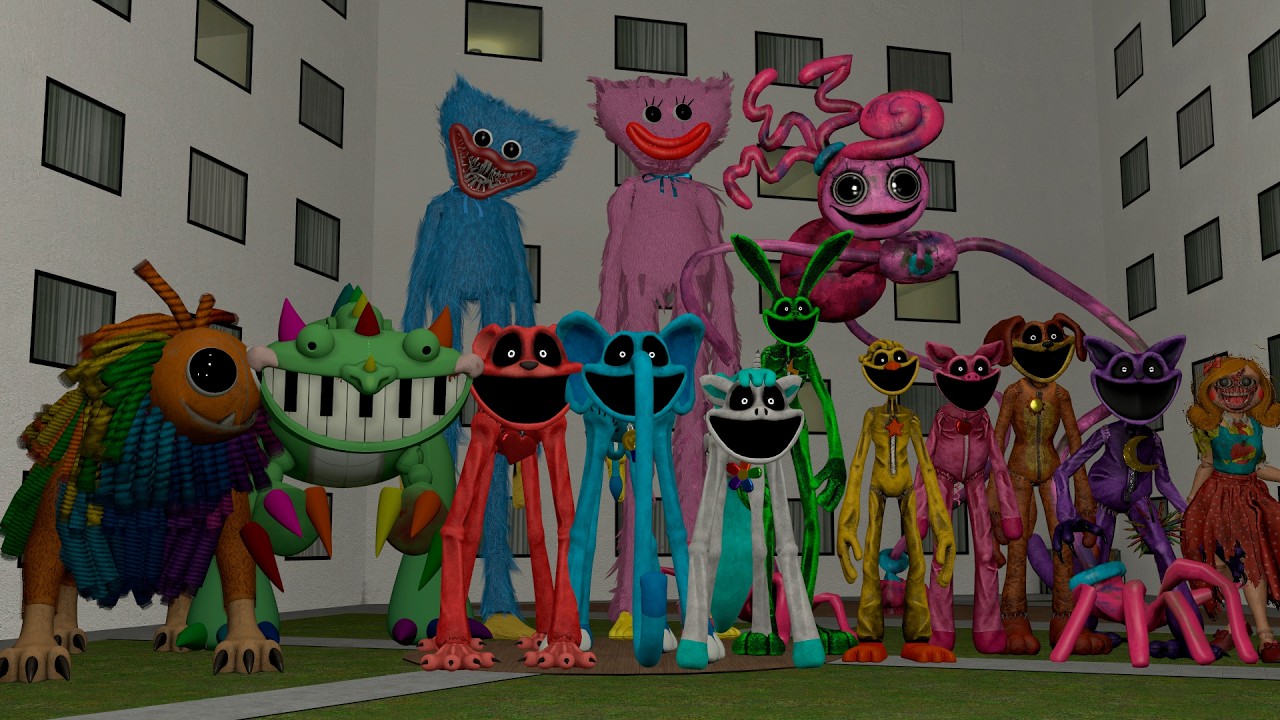 Surviving ALL Chapter 1, 2, 3, and 4 Poppy Playtime Monsters in Liminal Hotel (Garry's Mod)