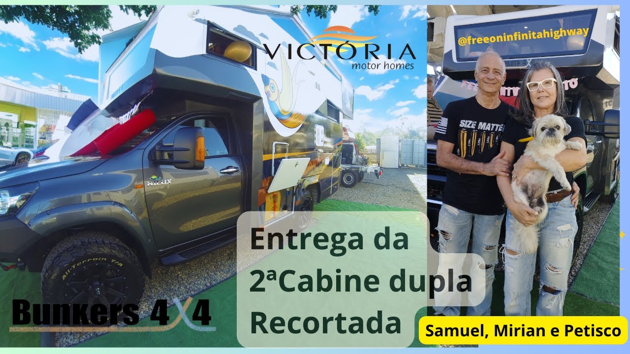 Motorhome Toyota Hilux , 2ªcabine dupla recortada modelo  Bunkers @victoriamotorhomes