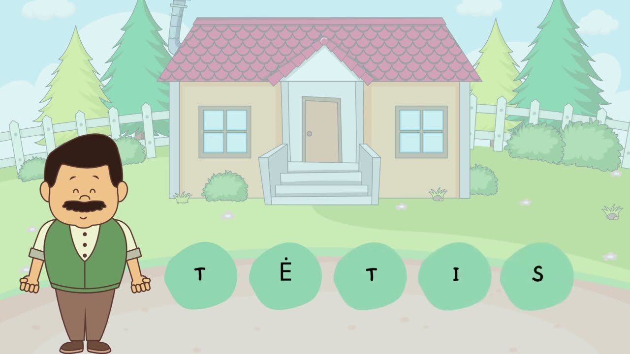 Lithuanian for kids - Family members - Šeimos nariai