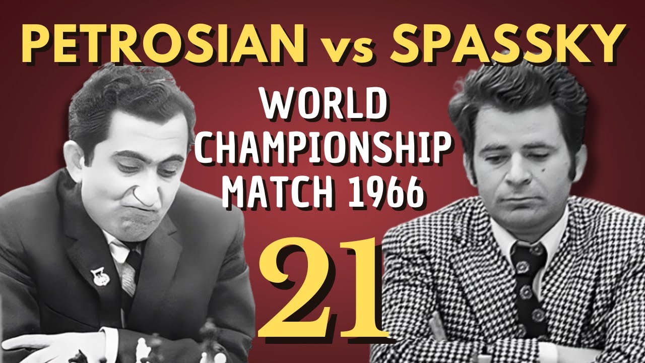 Boris Spassky vs Tigran Petrosian | World Championship Match 1966 | Round 21
