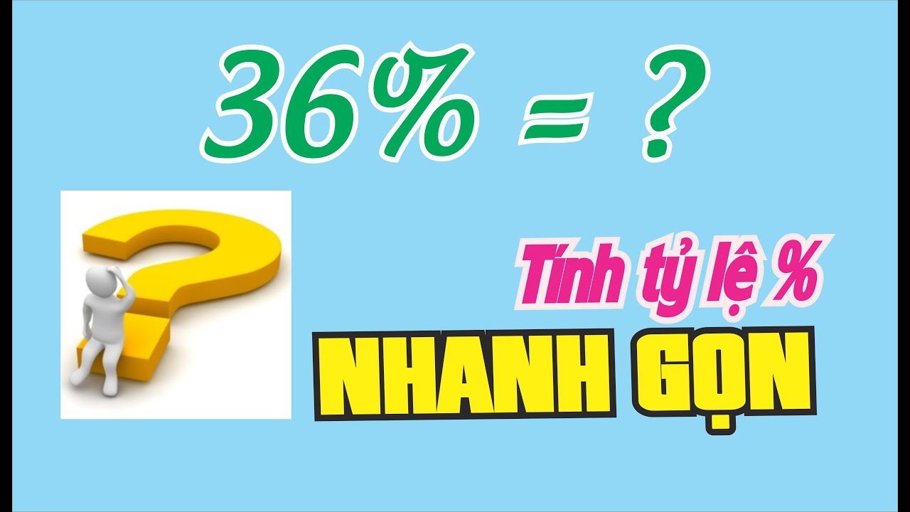Mẹo tính phần trăm nhanh gọn, dễ hiểu