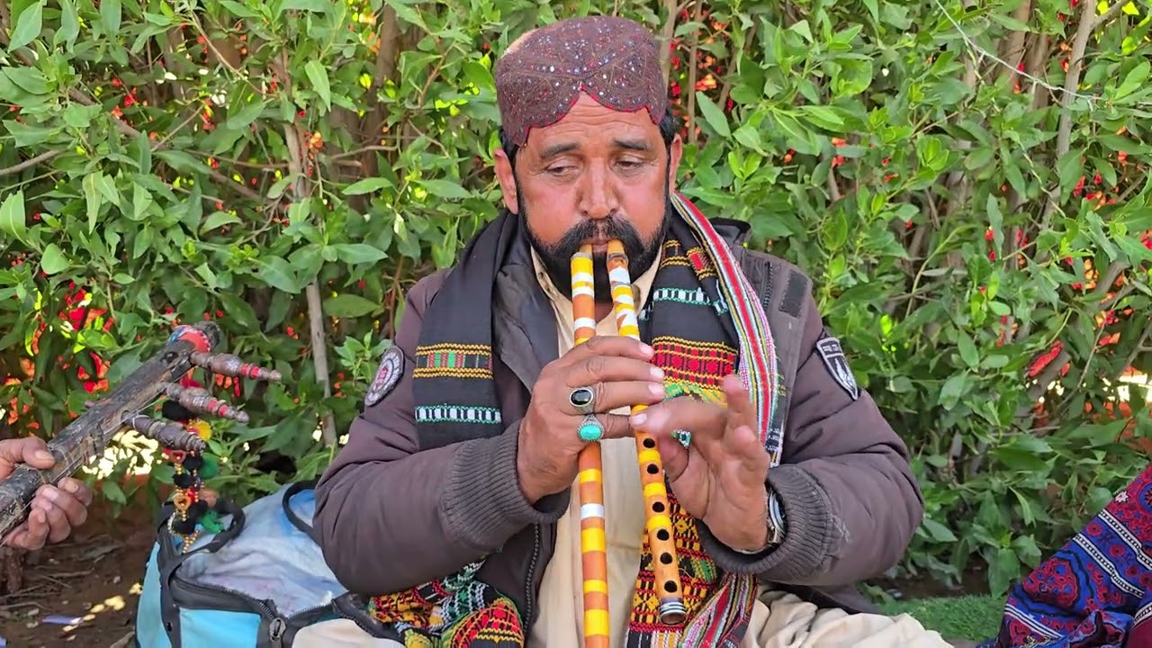 wariss pahanwar pely musical instrument   Alghoza (Double Flute) sindhi dhun AJ Mili wan Yaar #flute
