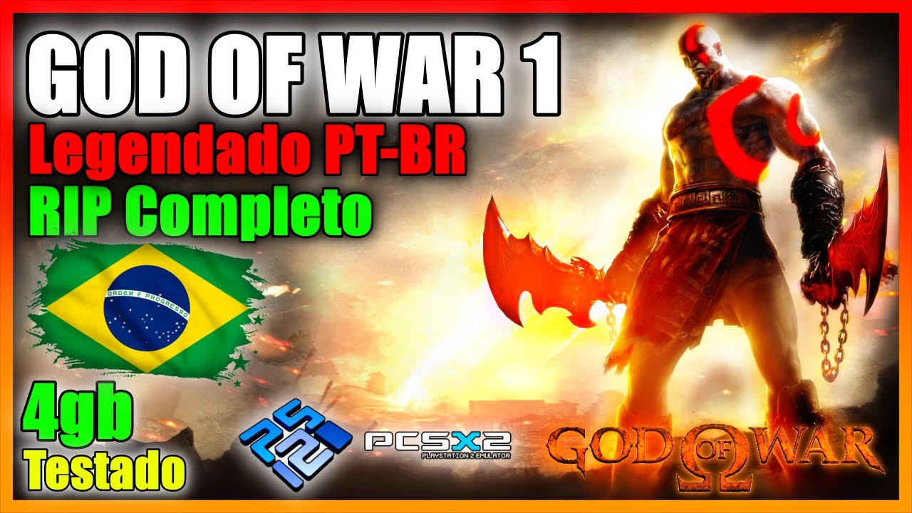 God Of War 1 - Legendas PT-BR  | Iso Ps2/PCSX2/AetherSX2/Opl (Gledson999)
