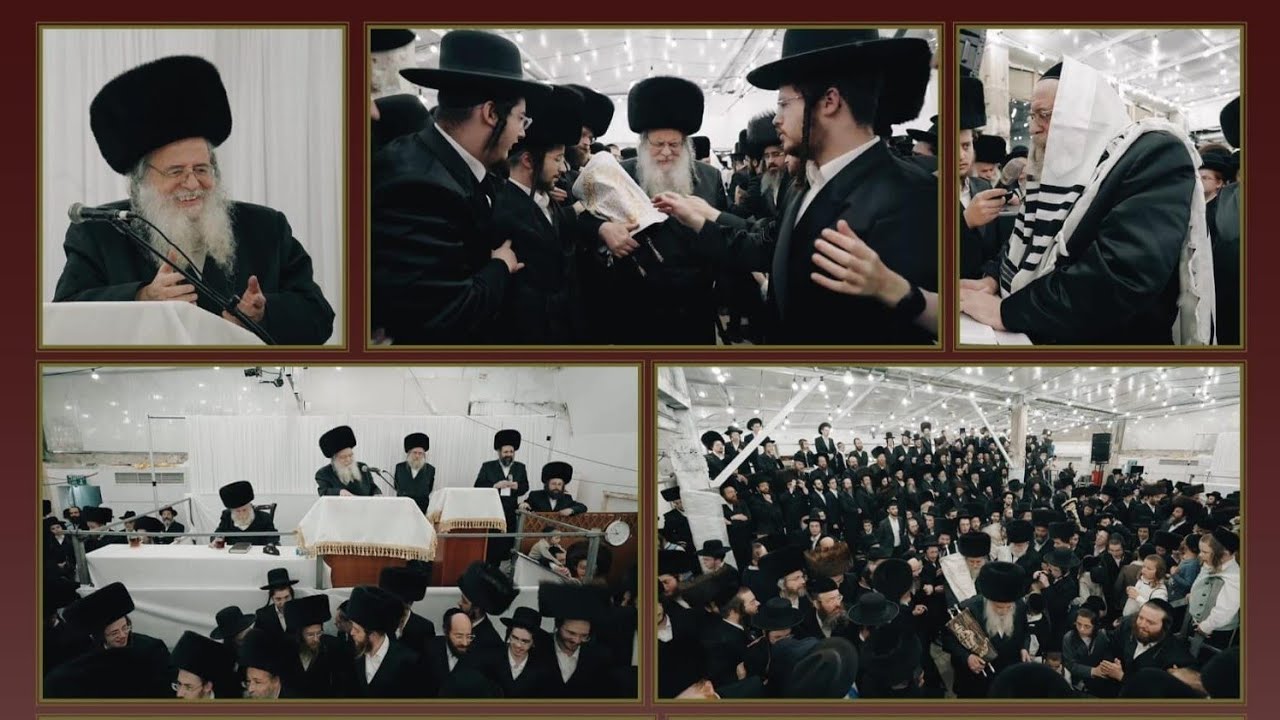הקפות שניות אצל הגאון רבי שאול אלתר שיחות שירה וריקודים -מוצאי שמחת תורה תשפ