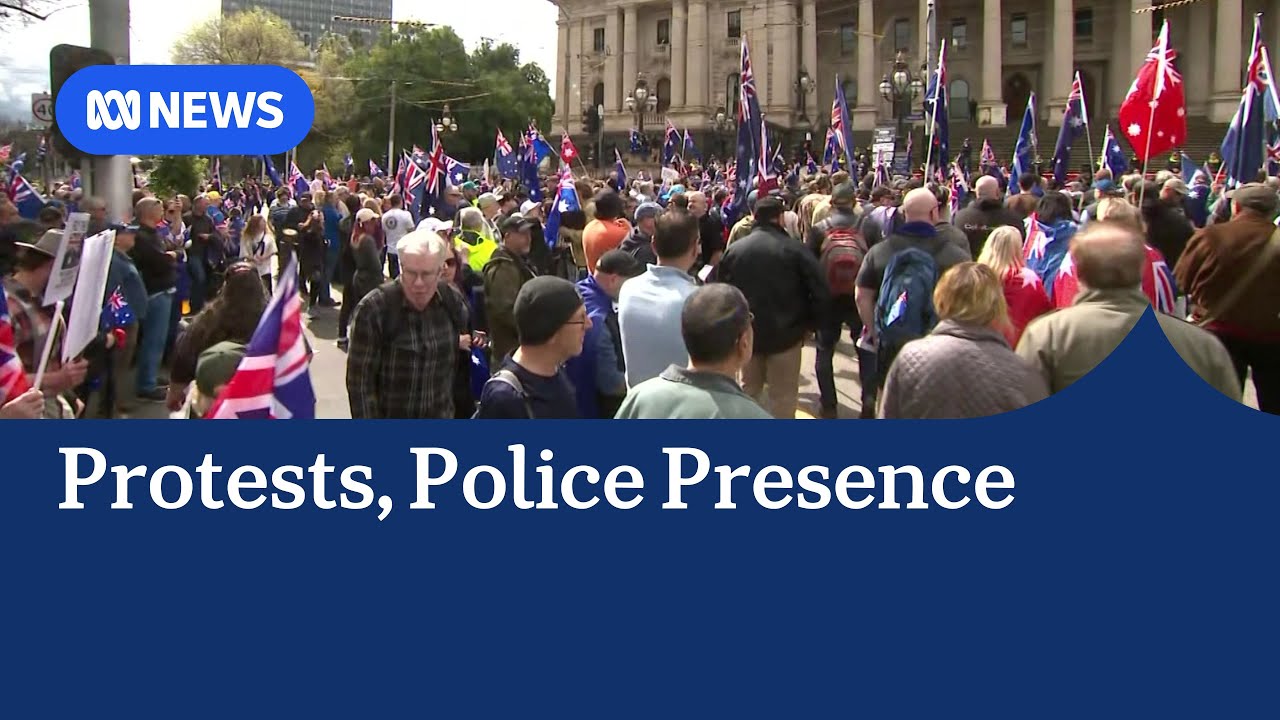 Protests across the political spectrum in Melbourne | ABC NEWS