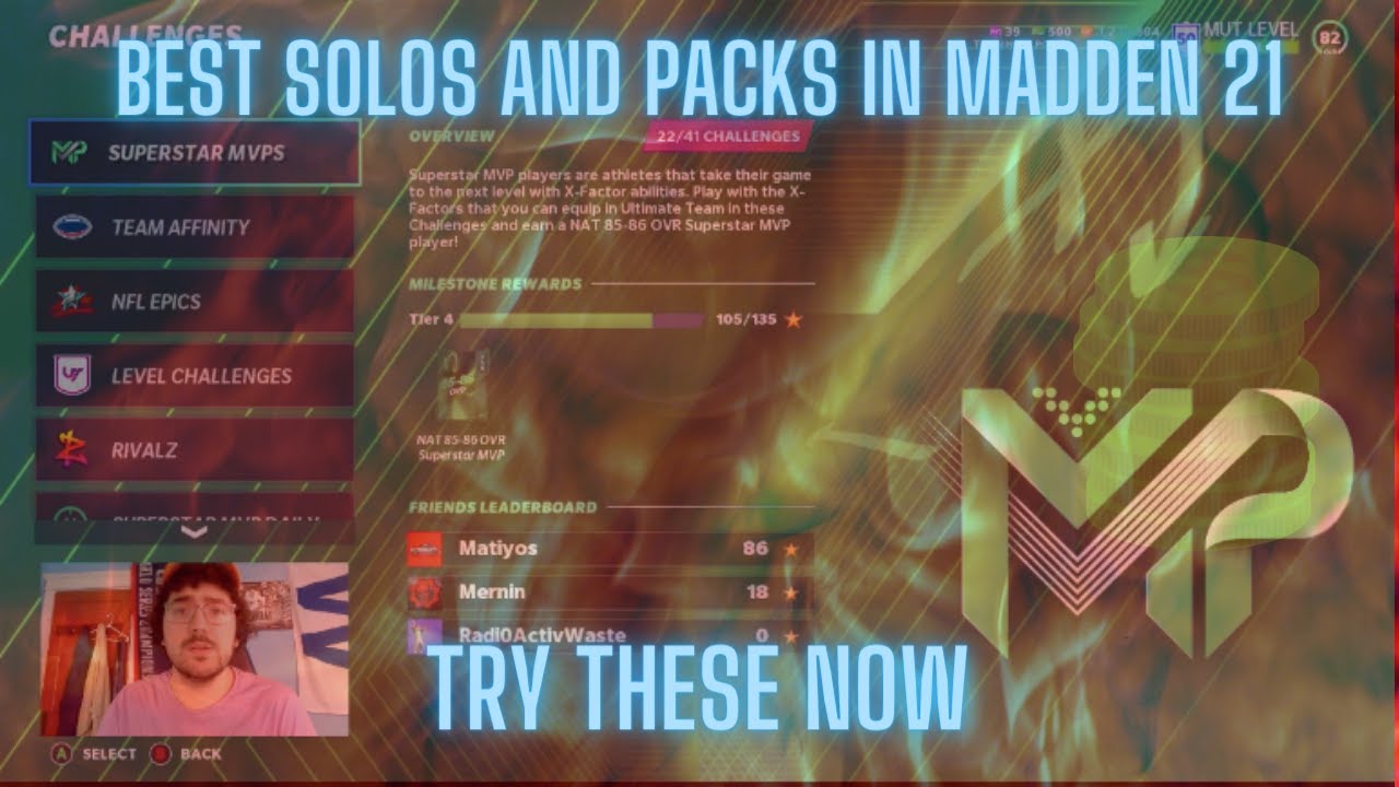 THE BEST SOLO CHALLENGES AND PACKS RANKED IN MADDEN 21 RIGHT NOW!!  THESE WILL GET YOUR TEAM RIGHT!!