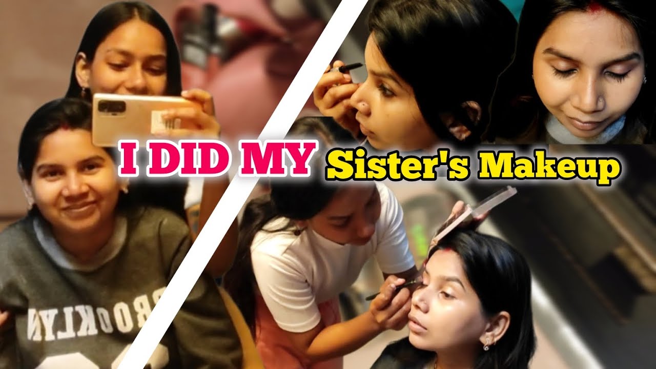 I Did My Sister’s Makeup 💄 | Sister Makeup Transformation ✨|| AMISHA MANDAL
