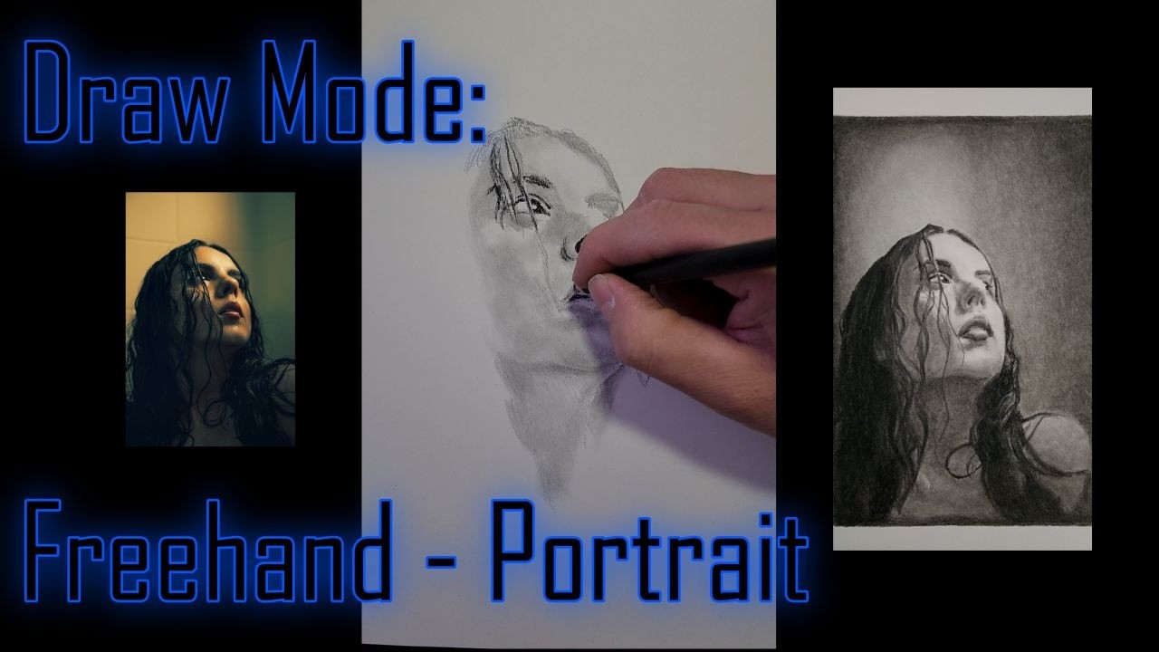  Drawing Accuracy? Realistic Pencil and Charcoal Girl Portrait Time-lapse