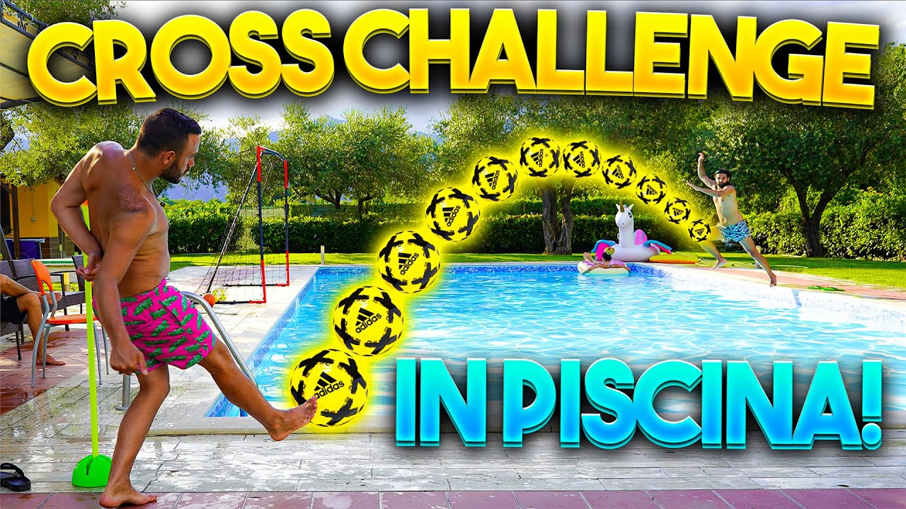 ⚽️CROSS CHALLENGE in PISCINA!🌊 w/Elites