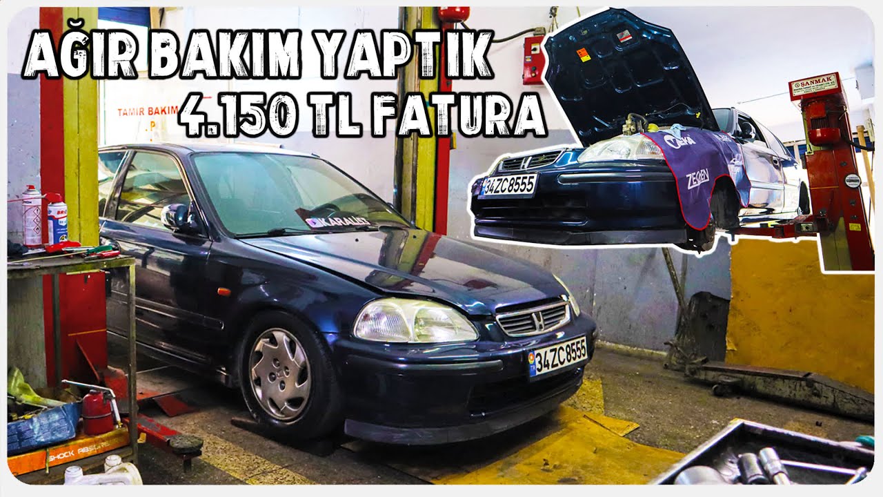 ARACIMIZIN KOMPLE AĞIR BAKIMINI YAPTIK | GEREKEN HERŞEYİ DETAYLI OLARAK ANLATTIK | HONDA CİVİC İES