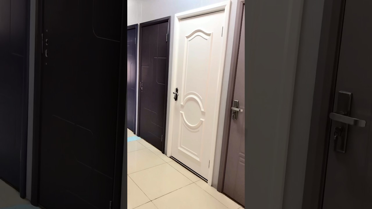 WPC doors are 100% waterproof, insect proof, flame retardant！ #door #wpc #wpcdoor #dubai #wpcpanel